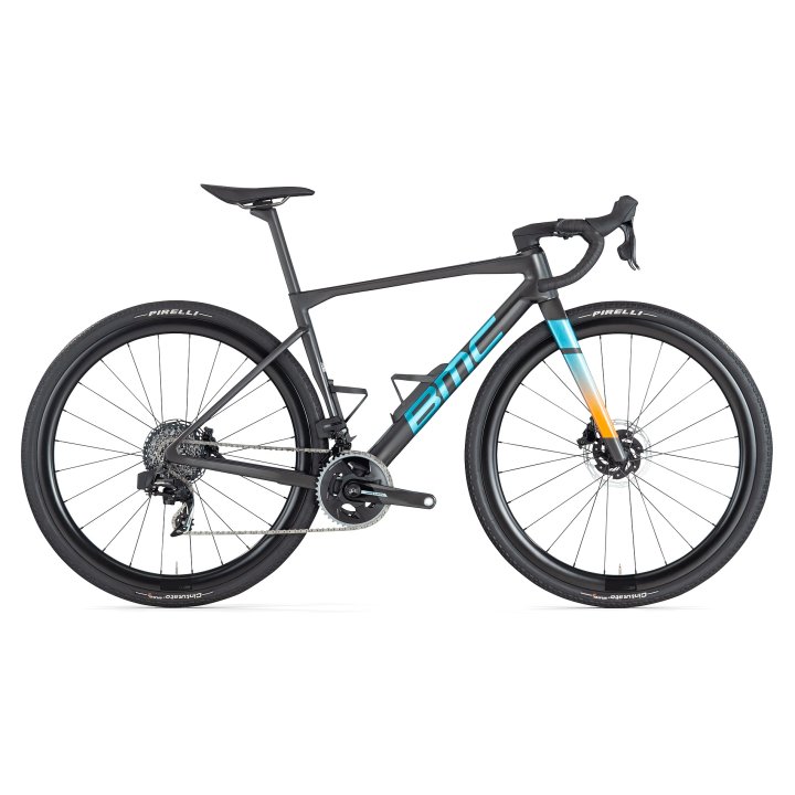 BMC Vélo Gravel Carbone – KAIUS 01 TWO – 2024 – carbon black / brushed blue