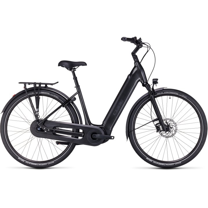 CUBE Vélo Électrique Easy Entry – SUPREME HYBRID EX 625 – 2024 – grey / black