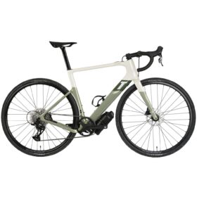 3T Bici Elettrica Gravel Carbonio – RACEMAX BOOST X35 – 2025 – White/Green
