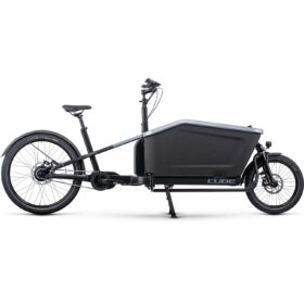 CUBE Vélo Cargo Électrique – CARGO DUAL HYBRID 1000 – 2025 – flashgrey / black