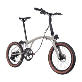 Brompton G Line – 8-Speed – Small Bar – Standard Seatpost – 20&Prime; Vélo Pliant – 2025 – traildust white