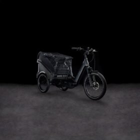 CUBE Vélo Cargo Électrique – TRIKE CARGO HYBRID 1500 – 2025 – grey / reflex