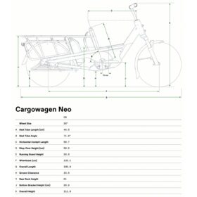 Cannondale Vélo Cargo Électrique 20&Prime; – CARGOWAGEN Neo 1 – 2025 – midnight blue
