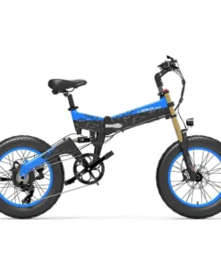 Lankeleisi X3000 Plus 1000W 20″ Fat Bike VTT électrique Pliable 17.5Ah Batterie avec Double Couronne Fourche