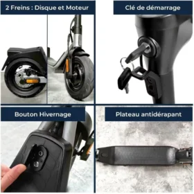 Trottinette électrique YEEP.ME 100a start – 10″ 500W 30km – Garantie 5 ans