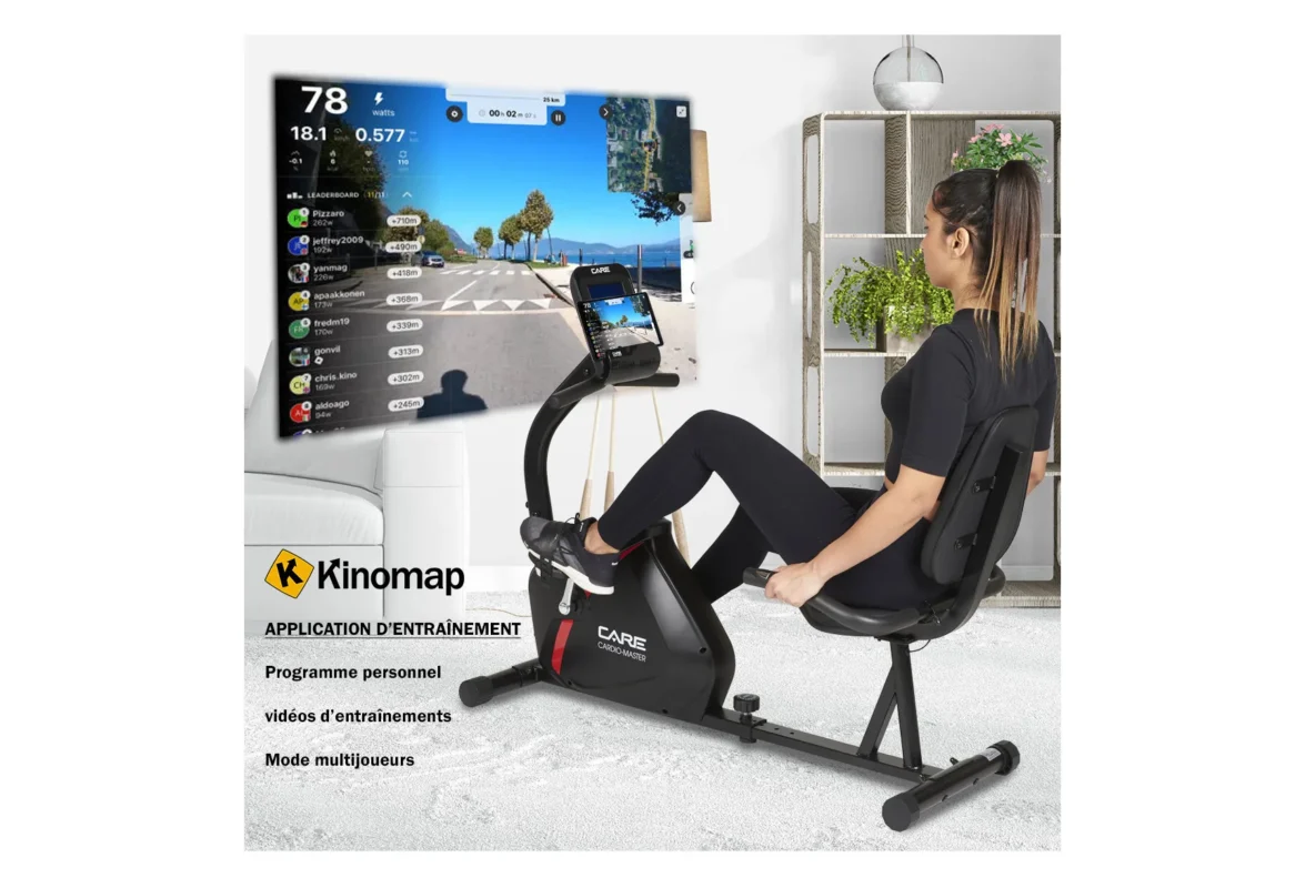 VÉLO D’APPARTEMENT – CARDIO MASTER CONNECTÉ
