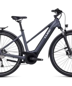 VTC Électrique Cube Touring Hybrid One 625 Trapeze Shimano Alivio 9V 625 Wh 700 mm Gris 2023