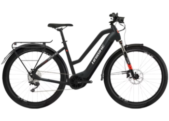 VTC Électrique Haibike Trekking 6 Mid i630Wh Shimano Deore 10V Noir / Rouge 2023