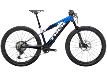 VTT Électrique Tout-Suspendu Trek E-Caliber 9.8 Shimano XT 12V 250 Wh 29 » Gloss Alpine Navy Smoke 2022