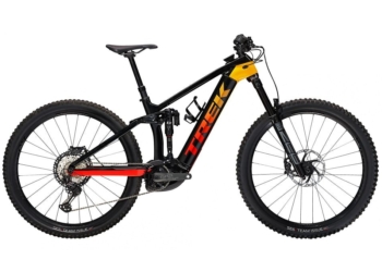 VTT Électrique Tout-Suspendu Trek Rail 9.8 XT Shimano XT 12V 750 Wh 29 » Noir / Rouge Fade 2022