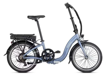 Vélo Pliant Électrique Popal E-Folt 1.0 – Moteur Roue Arrière – 420Wh – Bleu